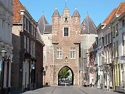 De Gevangenispoort à Berg-op-Zoom, construite entre 1301 et 1400.