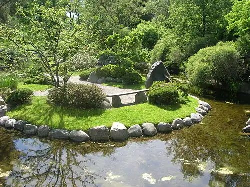 L'étang japonais en été.