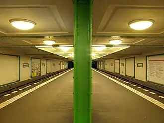 Le quai central en mars 2014