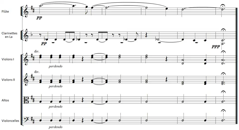 Partition pour orchestre.