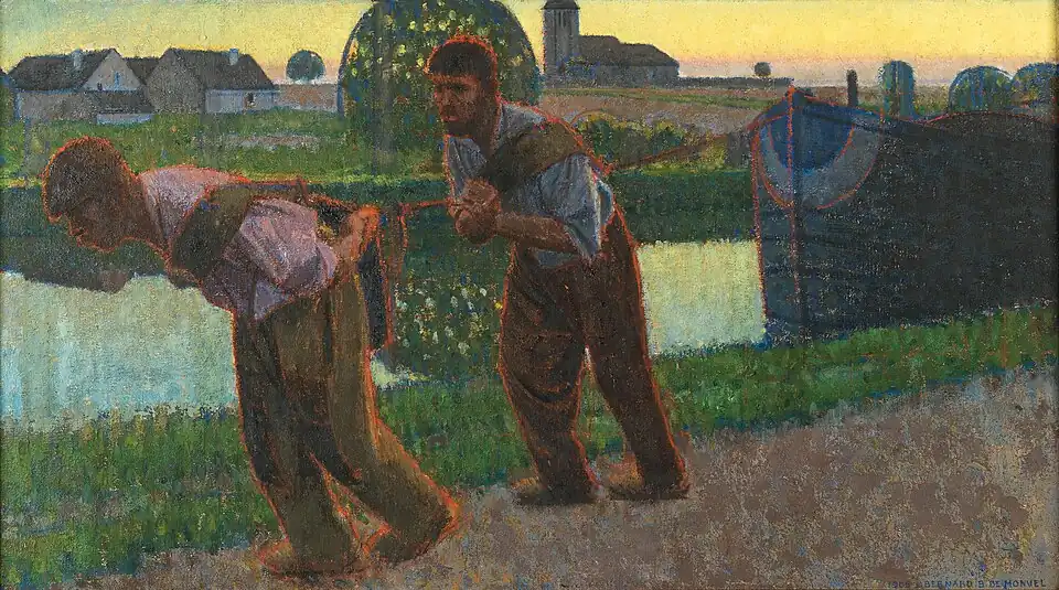 Les haleurs (1906), huile sur toile, localisation inconnue.