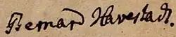 signature de Bernhard Havestadt