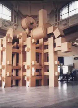 Oeuvre en carton de Bernard Lagneau