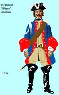 régiment de Berry cavalerie de 1740 à 1757