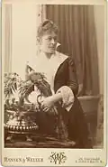 La peintre Bertha Wegmann, vers 1891.