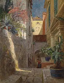 Bertha von Tarnóczy,Vue d'une ruelle du Sud