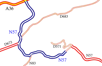 Carte de la route.