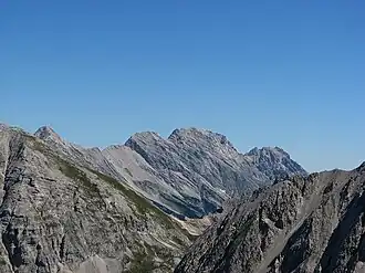 Vue depuis la Mandlspitze.