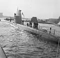 Le HMS Hajen le 25 janvier 1961.