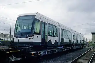 Rame à Leipzig en cours d'acheminement vers Nantes