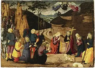 Biagio d'Antonio, L'Adoration des Mages, fin XVe siècle.