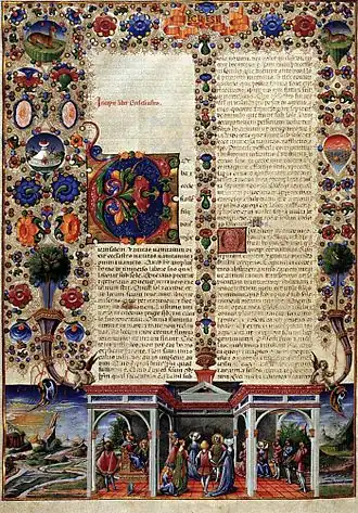 Bible de Borso d'Este, Ferrare.