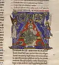 Bible chartraine, lettrine historiée