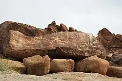 Grandes mains rupestres de Grapevine.