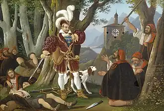 Anonyme, L'empereur Maximilien Ier avec les voleurs, c. 1840.