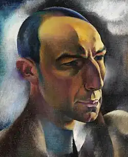 Hanns Bolz, Portrait d'Alfred Flechtheim, 1910 (musée Reiff&nbsp;(de), Aix-la-Chapelle).