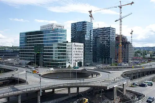 L'échangeur Bispelokket où commence le Ring 1.