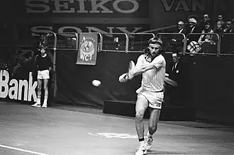 Finale remportée contre John McEnroe à Rotterdam en 1979.