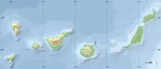Voir sur la carte topographique des îles Canaries