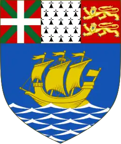 Blason de Saint-Pierre-et-Miquelon.