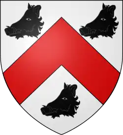 Trois hures de sanglier (Givonne - Ardennes).