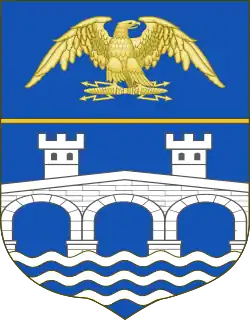 Blason de Jean-Baptise Bernadotte, prince de Pontecorvo (en 1806).