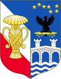 Blason des Bernadotte de 1844 à 1885.