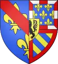 Blason d'Agnès de Bourgogne, fille de Jean sans Peur