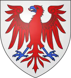 d'argent à l'aigle de gueules