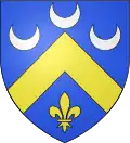 Guigneville-sur-Essonne ... accompagné, en chef, de trois croissants d'argent mal ordonnés ....