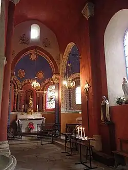 Intérieur de l'abbatiale.