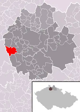 Localisation de Blíževedly