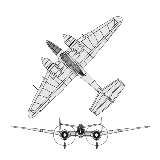 vue en plan de l’avion