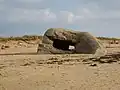 Un autre blockhaus sur la plage de Kerminihy.