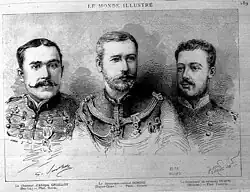 Dominé avec ses collègues Graillot et Duboc de la guerre Franco-chinoise.