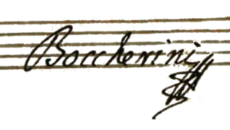 Signature de Boccherini