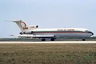 Le Boeing 727 entré en service en 1970.