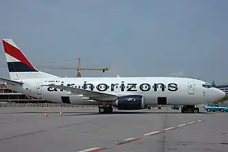 B 737 d'Air Horizons au Luxembourg en 2005.