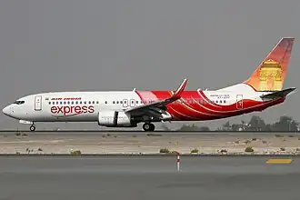 VT-AXH, l'appareil impliqué dans l'accident, ici à l'aéroport international de Dubaï en novembre 2009.