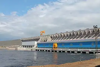 Barrage de Boguchany sur l'Angara, en 2015