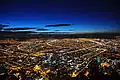 Vue de nuit de Bogota depuis le cerro de Monserrate