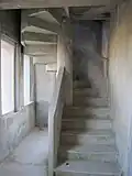 Escalier en béton.