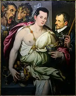 Portrait allégorique d'Ulisse Aldrovandi, vers 1575, Bologne, fondation Carisbo.