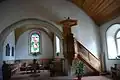 Vue intérieure de l'église de Boltigen