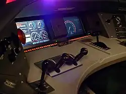 Pupitre de contrôle du conducteur du Jet Train