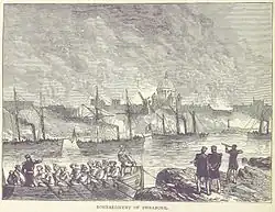 Bombardement de Sweaborg, gravure de 1873.
