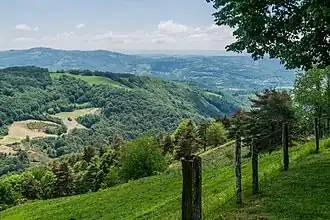 La vallée de la Boralde à Saint-Chély-d'Aubrac, dans le nord.