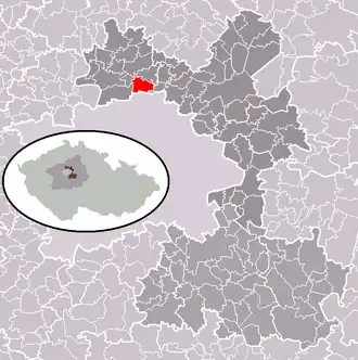 Localisation de Bořanovice
