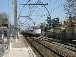 Passage d'un TGV en 2008.