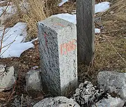 La borne N° 37 : date 1986.